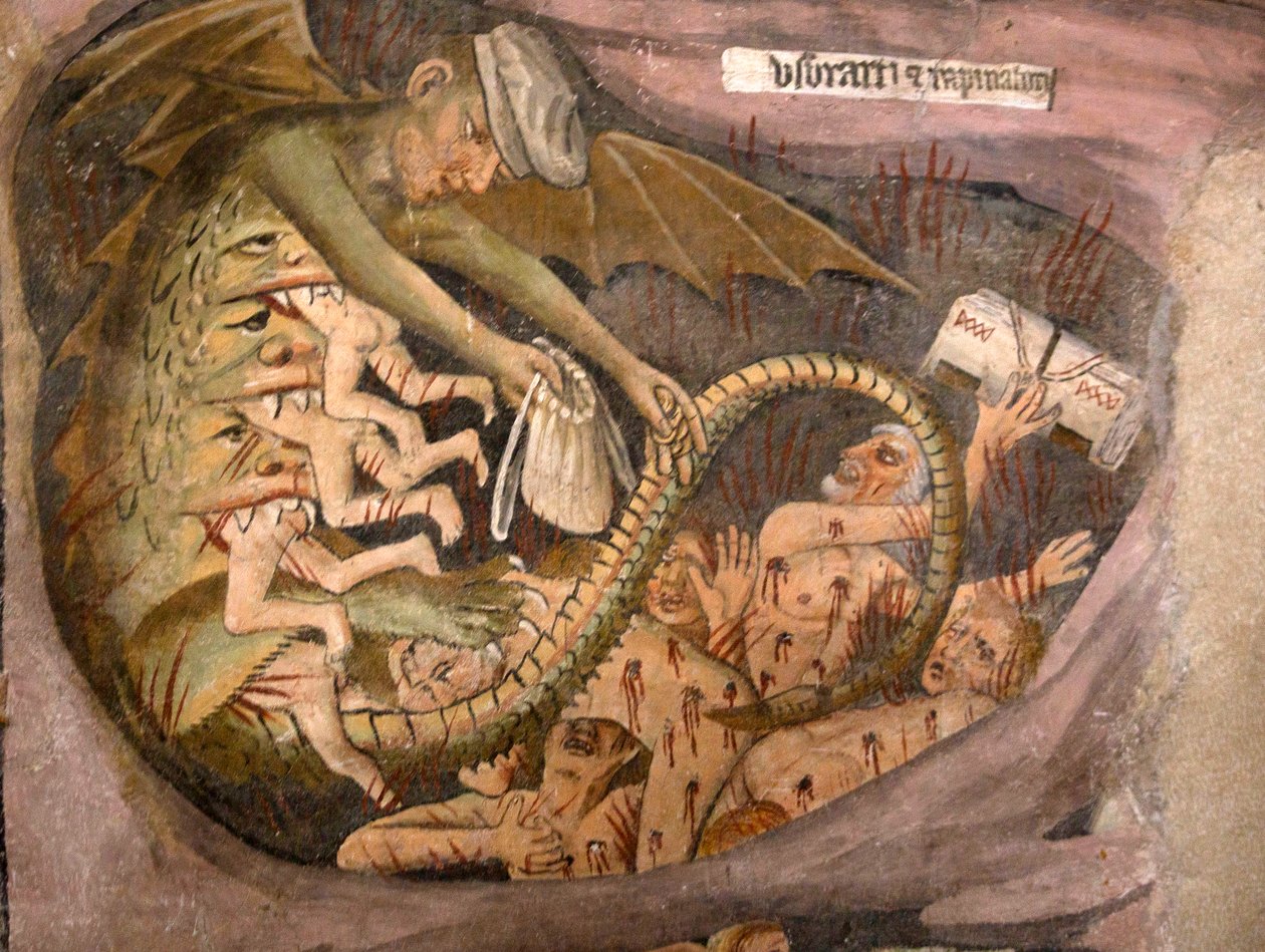Utolsó ítélet, 1492 körül (3702475 részlet) alkotó: Giovanni Canavesio