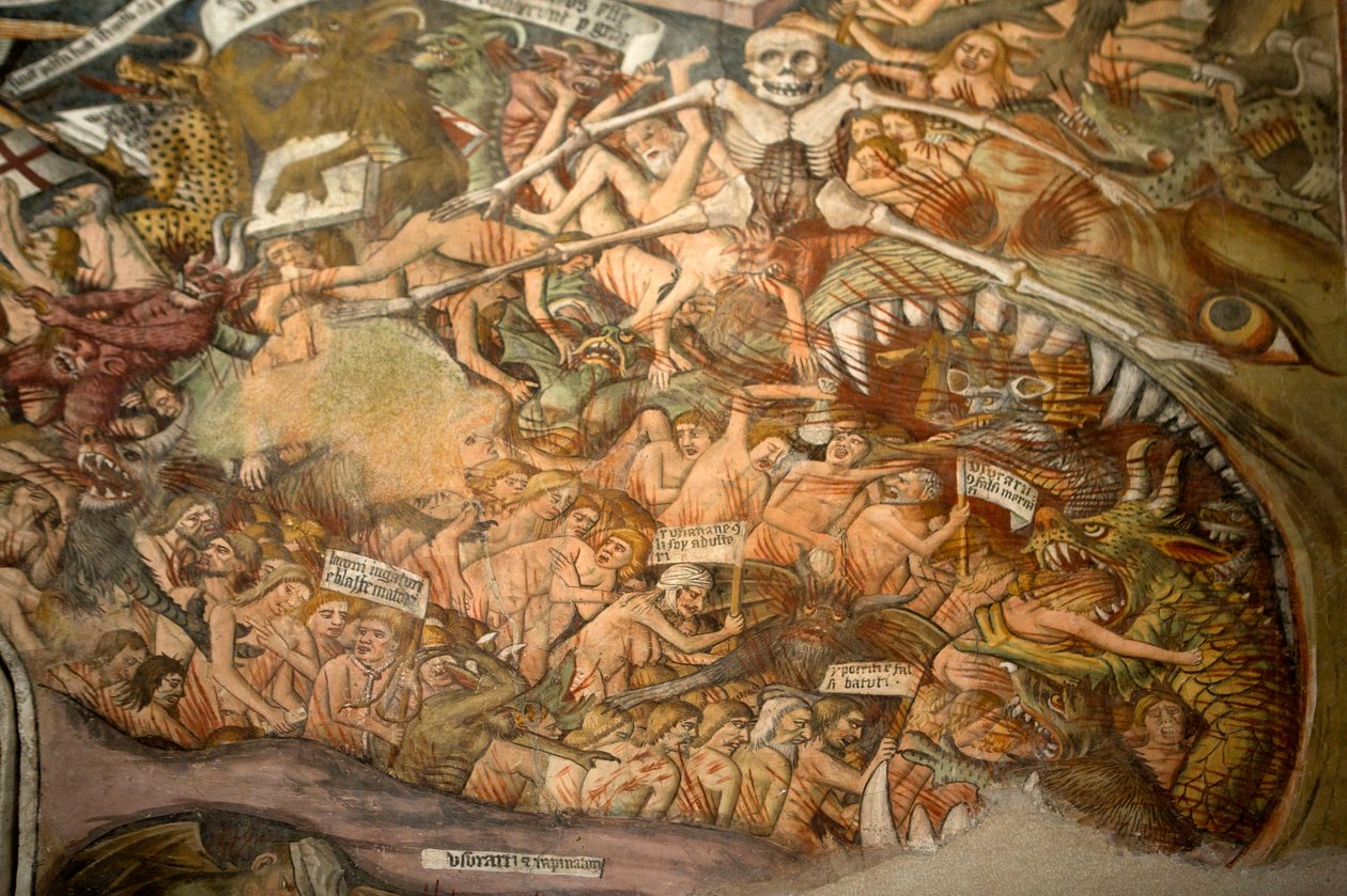 Utolsó ítélet, 1492 körül (3702475 részlet) alkotó: Giovanni Canavesio