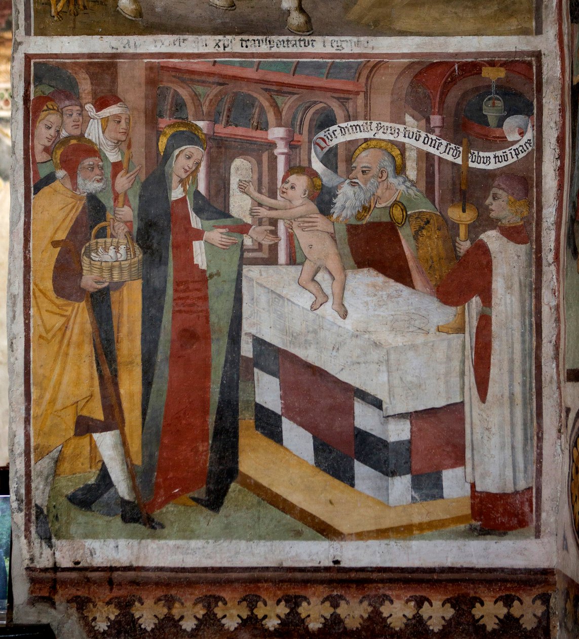 Jézus bemutatása a templomban, 1492 alkotó: Giovanni Canavesio