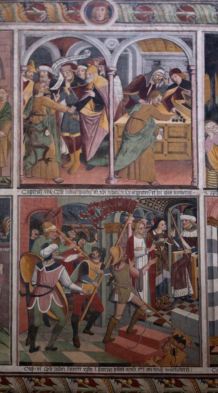 Jelenetek Krisztus életéből, 1492 körül (freskó) alkotó: Giovanni Canavesio