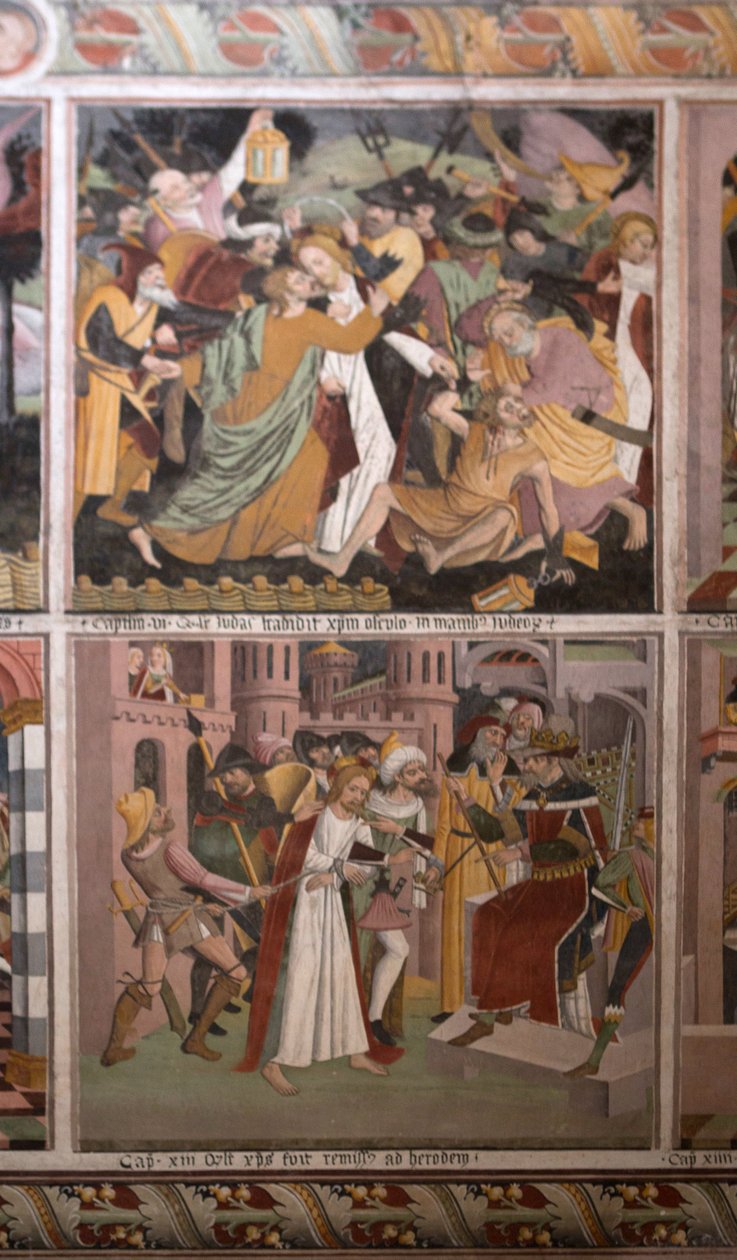 Jelenetek Krisztus életéből, 1492 körül (freskó) alkotó: Giovanni Canavesio