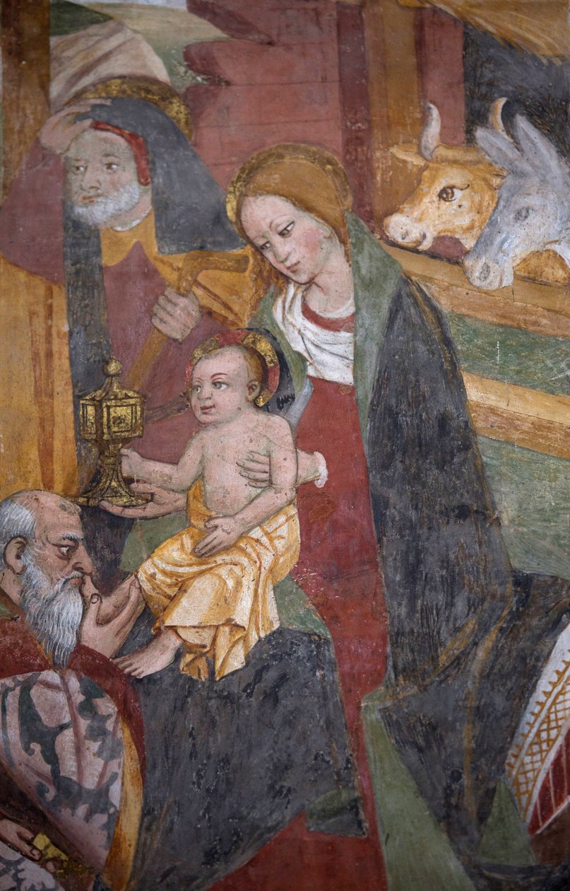 A Háromkirályok imádása, 1492 körül (3702450 részlet) alkotó: Giovanni Canavesio