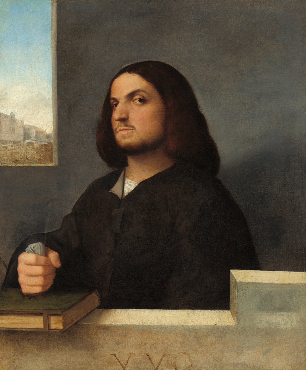 Egy velencei úriember portréja, c. 15101515. alkotó: Giovanni Cariani
