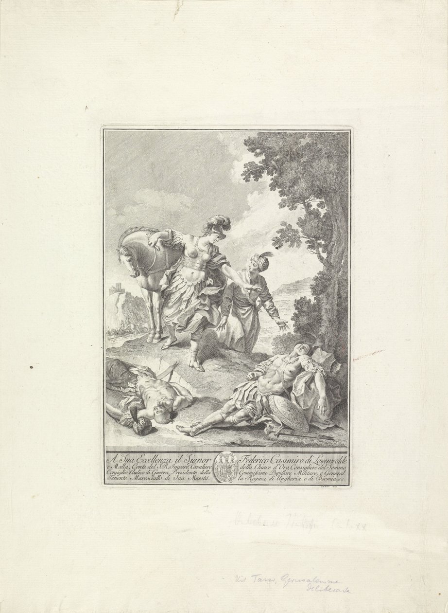 Jelenet Tasso „La Gerusalemme liberata” című művéből alkotó: Giovanni Cattini (attributed to)