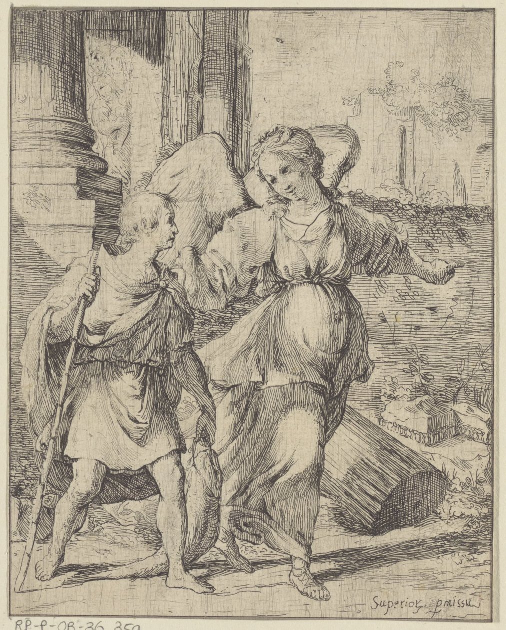 Tóbiás angyalban alkotó: Giovanni Citosibio Guidi