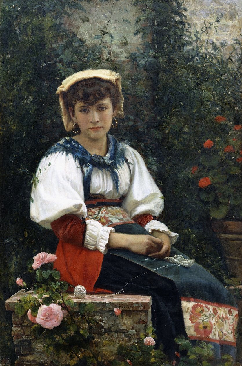 Egy toszkán szépség, 1874 alkotó: Giovanni Costa