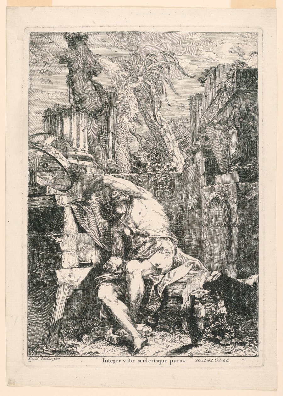 Integer vitae scelerisque pure (Horaceus, Ódák. I. könyv, 22) alkotó: Giovanni David
