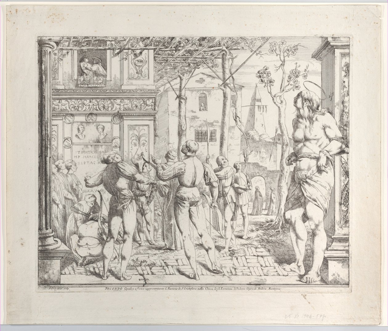 Szent Kristóf mártíromsága, Secondo Quadro, 1776. alkotó: Giovanni David