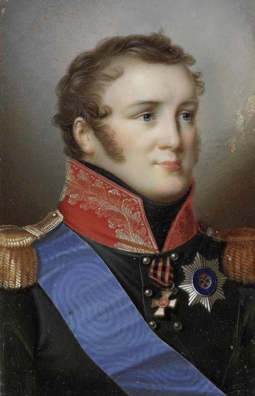 I. Sándor (1777-1825), Oroszország császárának portréja alkotó: Giovanni Domenico Bossi