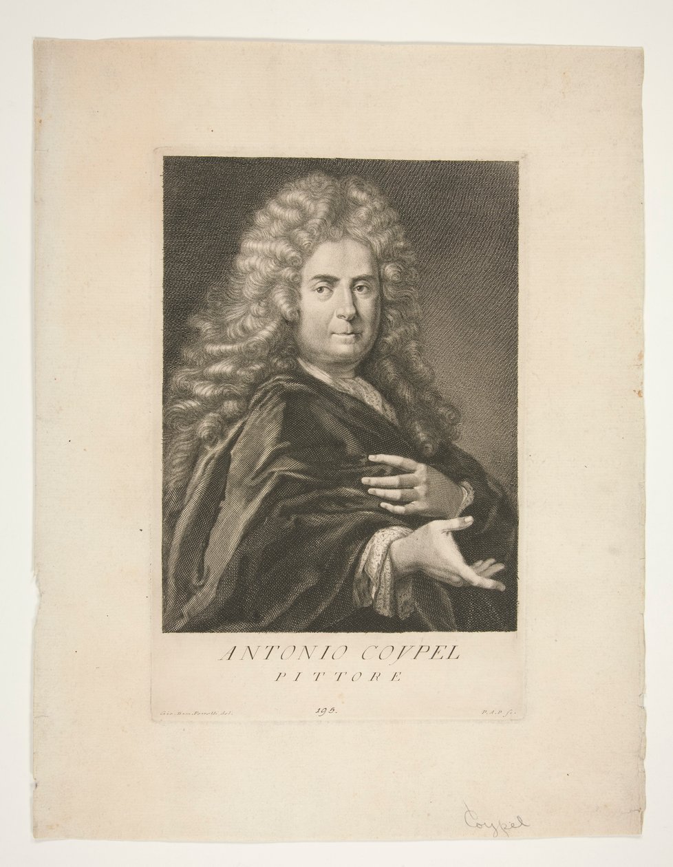 Antoine Coypel portréja alkotó: Giovanni Domenico Ferretti