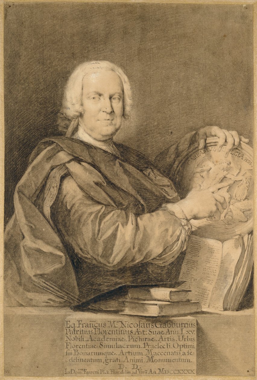 Cavaliere Francesco Maria Niccolò Gabburri portréja alkotó: Giovanni Domenico Ferretti