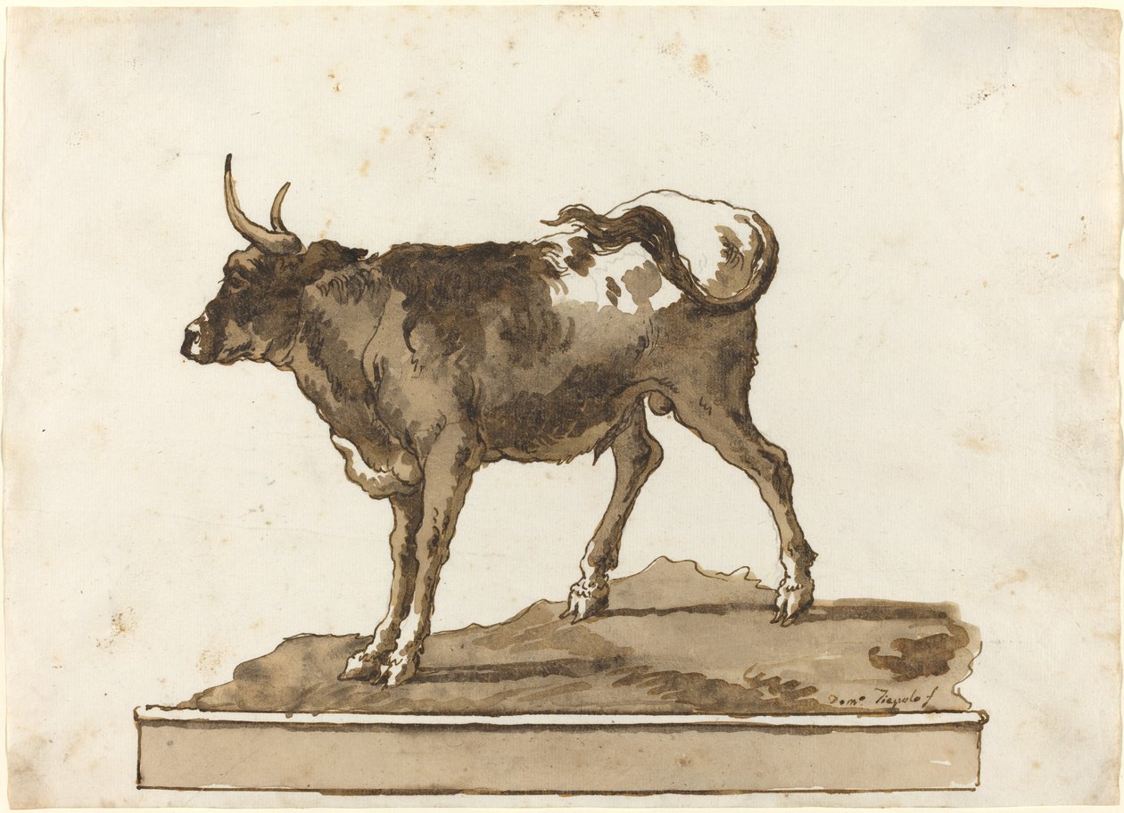 Bika a párkányon alkotó: Giovanni Domenico Tiepolo