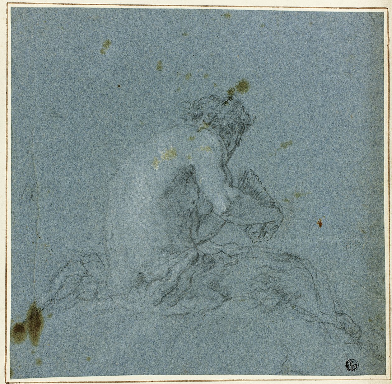 Egy szatír játssza a pipáját alkotó: Giovanni Domenico Tiepolo