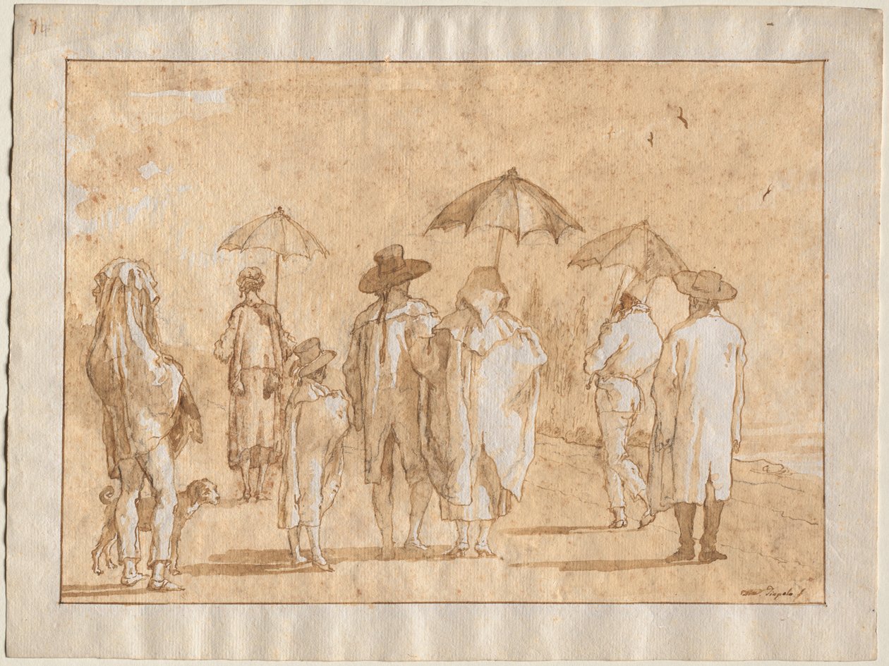 Tavaszi zápor, 1790-1804. alkotó: Giovanni Domenico Tiepolo