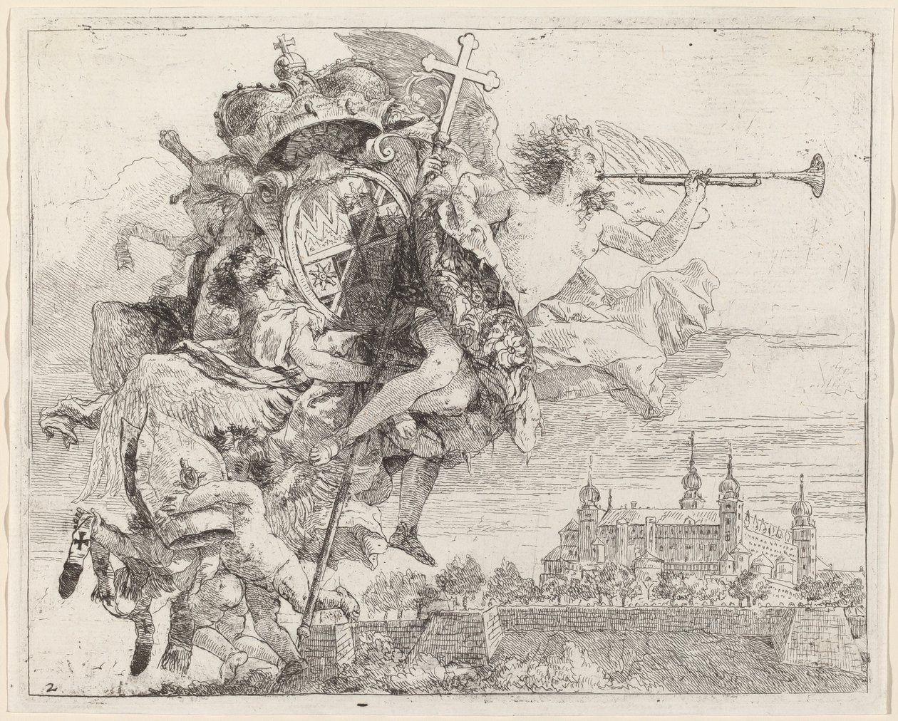 Karl Philipp von Greiffenklau, würzburgi herceg karjai alkotó: Giovanni Domenico Tiepolo