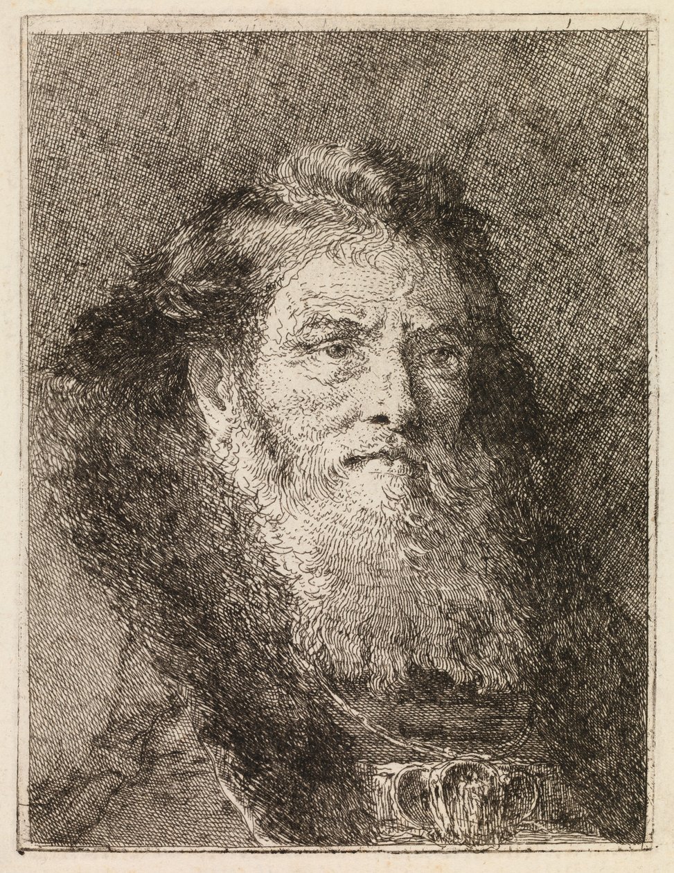 Jobbra forduló, fedetlen fejű férfi alkotó: Giovanni Domenico Tiepolo