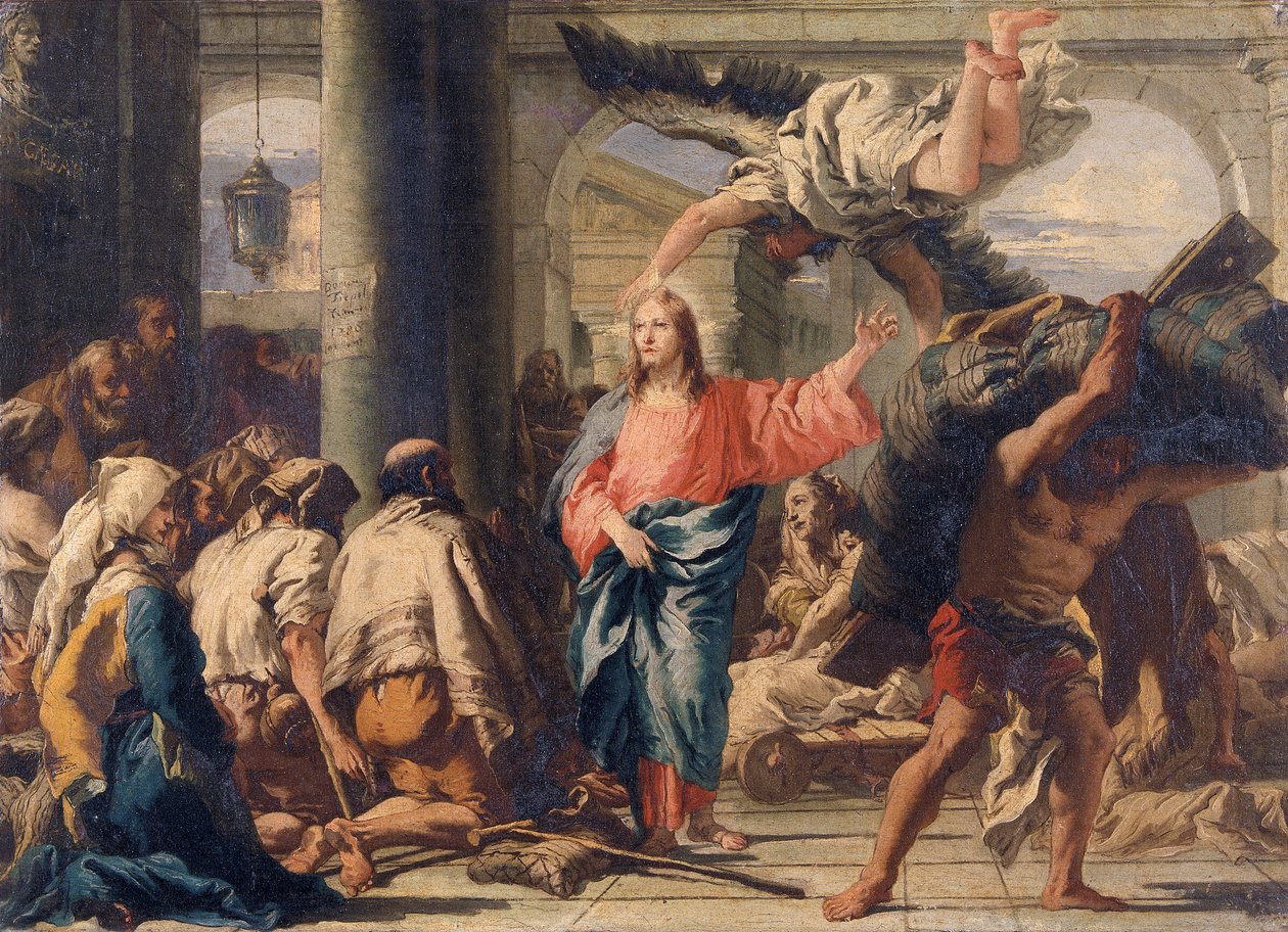 „Krisztus a Bethesda tavánál”, 1780 alkotó: Giovanni Domenico Tiepolo