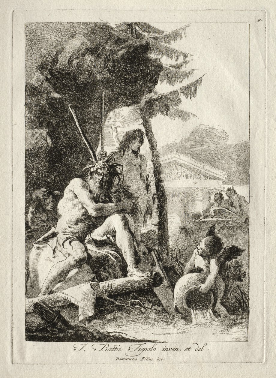 Folyó figurák alkotó: Giovanni Domenico Tiepolo