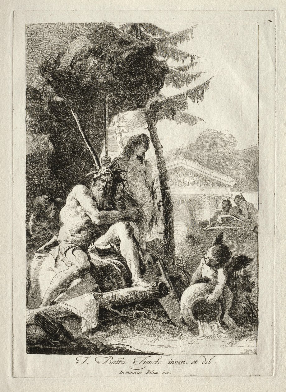 Folyó figurák. alkotó: Giovanni Domenico Tiepolo