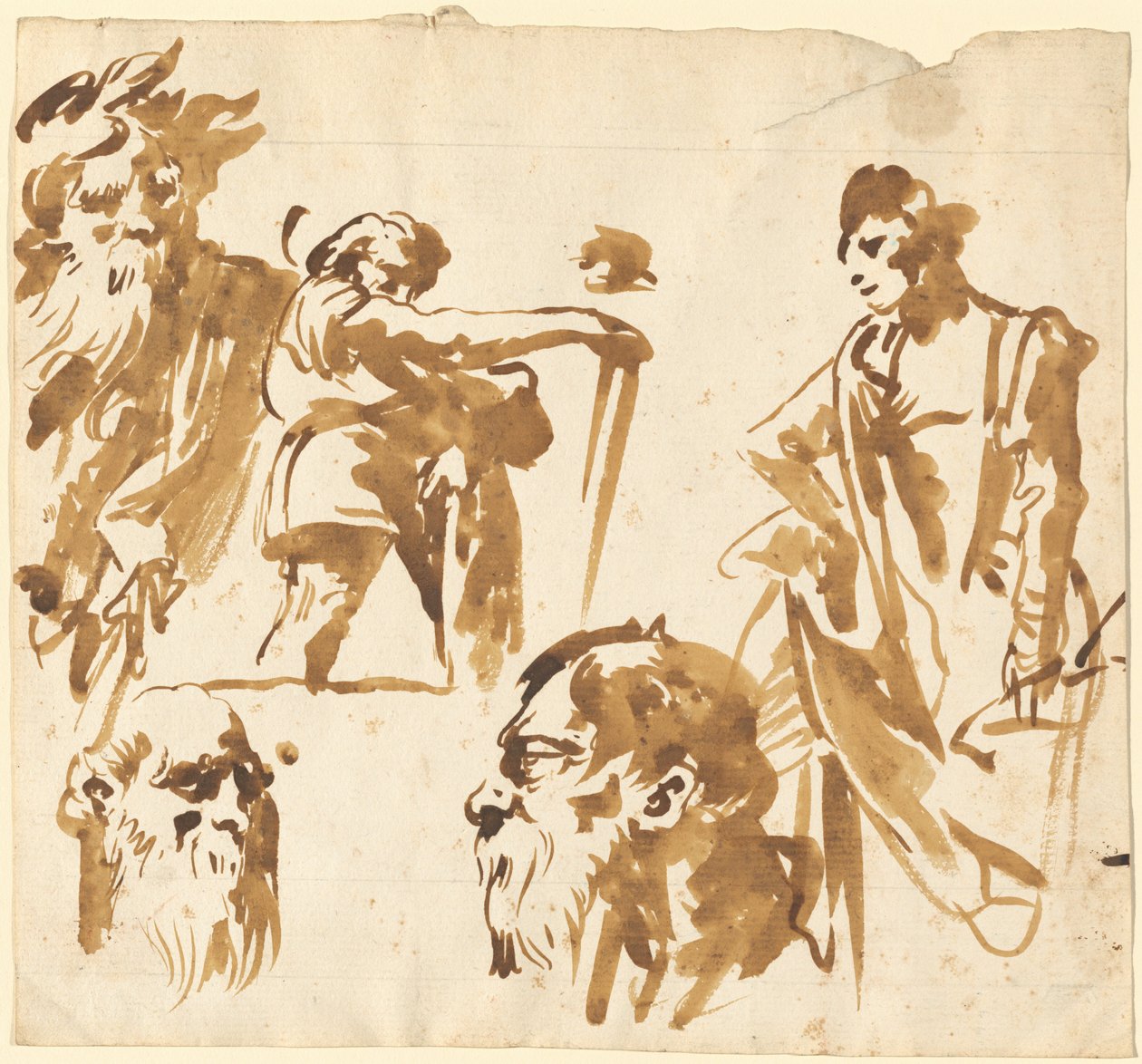 Figurák és Arcok alkotó: Giovanni Domenico Tiepolo