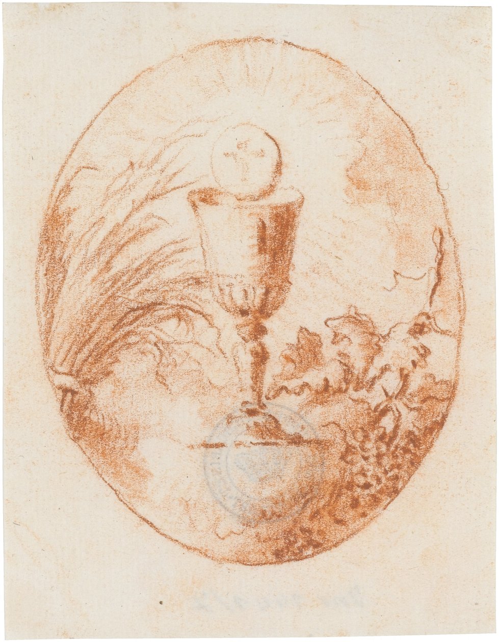 Kelch und Hostie, Brot und Wein alkotó: Giovanni Domenico Tiepolo