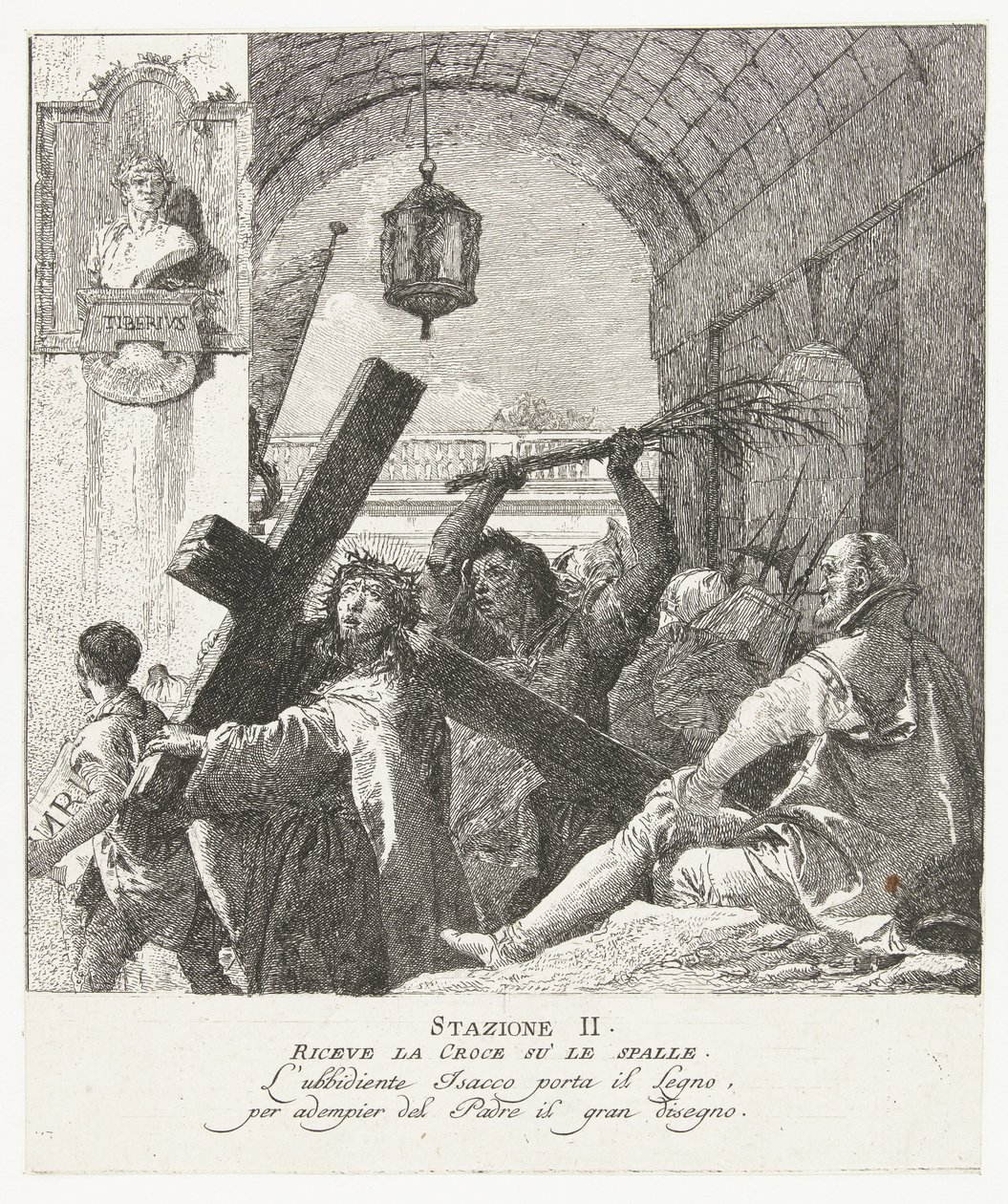 Krisztus keresztje alkotó: Giovanni Domenico Tiepolo