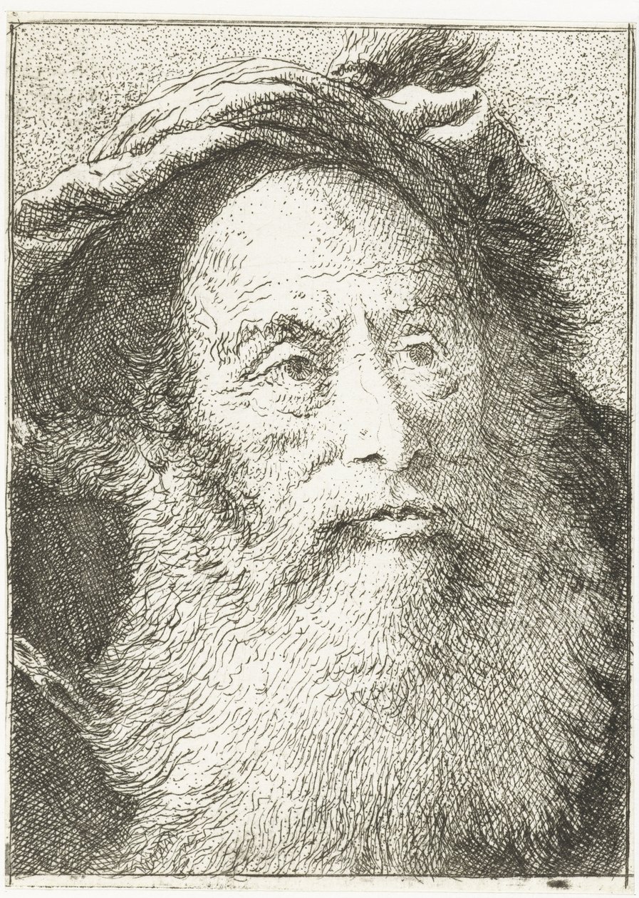 szakállas férfi Fejgyűjtemény (sorozat címe) Raccolta di Teste (sorozat címe) alkotó: Giovanni Domenico Tiepolo