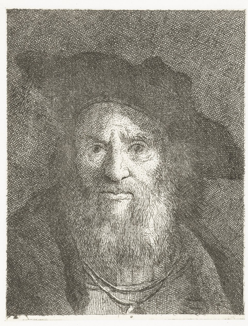 Férfi berettel Fejgyűjtemény (sorozat címe) Raccolta di Teste (sorozat címe) alkotó: Giovanni Domenico Tiepolo