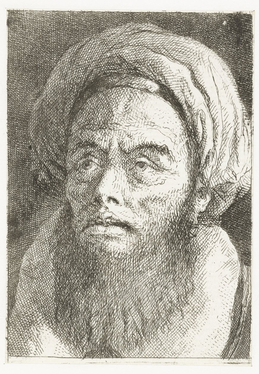 Férfi turbánnal Fejgyűjtemény (sorozat címe) Raccolta di Teste (sorozat címe) alkotó: Giovanni Domenico Tiepolo