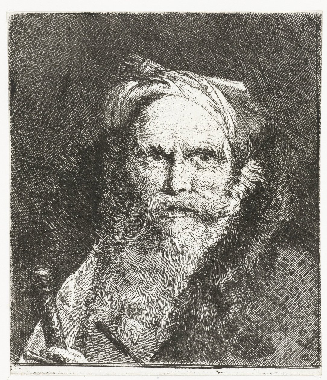 Férfi karddal Fejgyűjtemény (sorozat címe) Raccolta di Teste (sorozat címe) alkotó: Giovanni Domenico Tiepolo