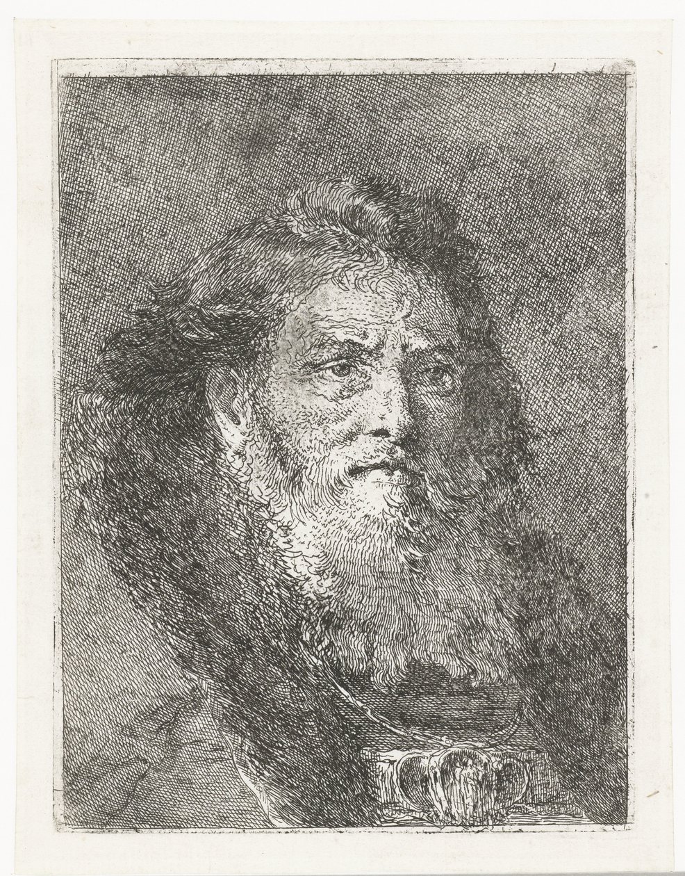 Férfi fejfedő nélkül Fejgyűjtemény (sorozat címe) Raccolta di Teste (sorozat címe) alkotó: Giovanni Domenico Tiepolo