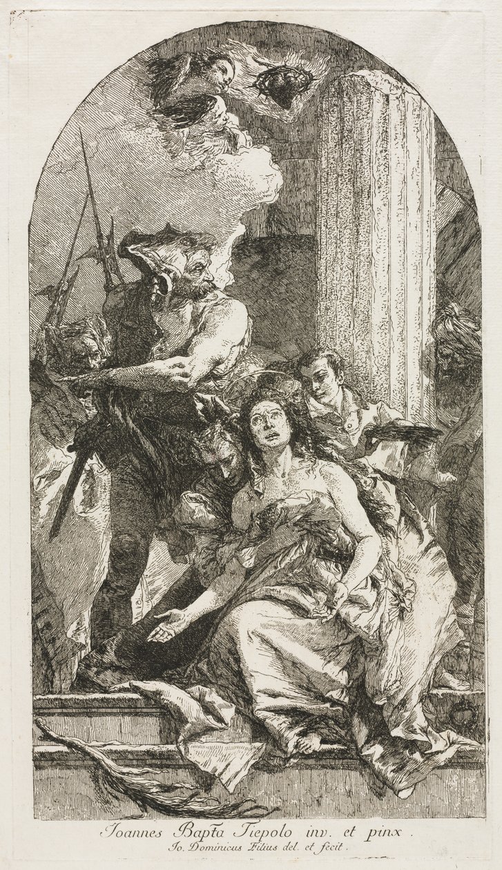 Szent Agatha vértanúsága alkotó: Giovanni Domenico Tiepolo