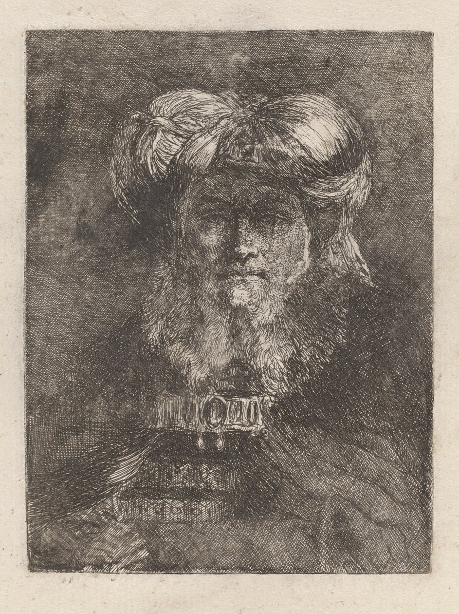 Öreg ember Rembrandt módjára, a Raccolta di Teste-ből (Fejgyűjtemény) alkotó: Giovanni Domenico Tiepolo
