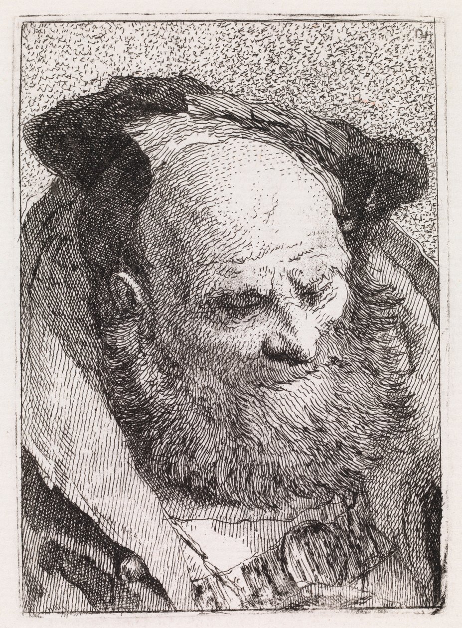 Szakállas öregember alkotó: Giovanni Domenico Tiepolo