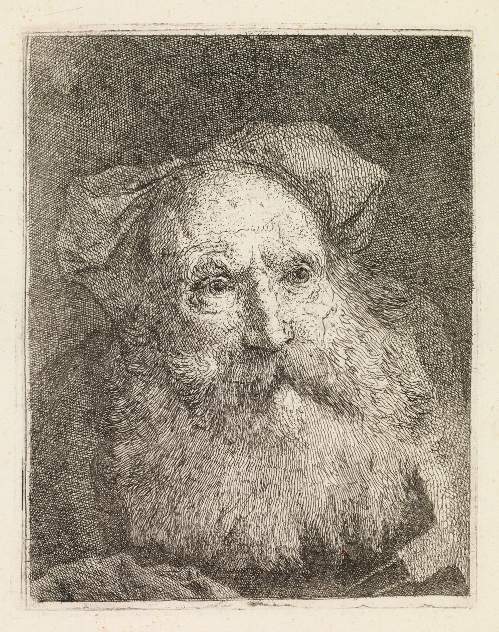 Szakállas öregember alkotó: Giovanni Domenico Tiepolo