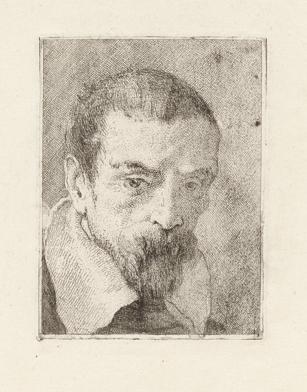 Szakállas és csupasz fejű öregember, a Raccolta di Teste-ből (Fejgyűjtemény) alkotó: Giovanni Domenico Tiepolo