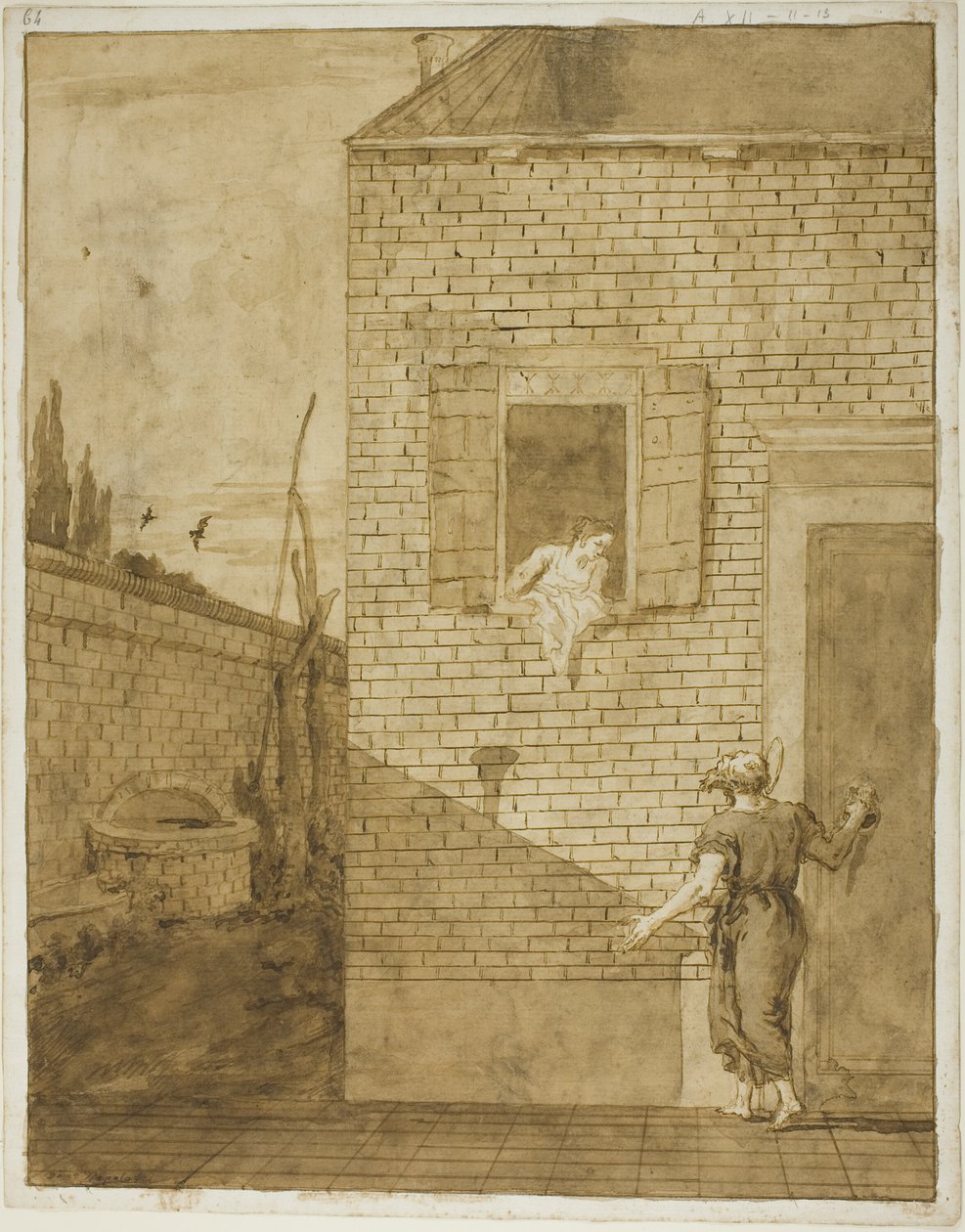 Szent Péter és Rhoda alkotó: Giovanni Domenico Tiepolo