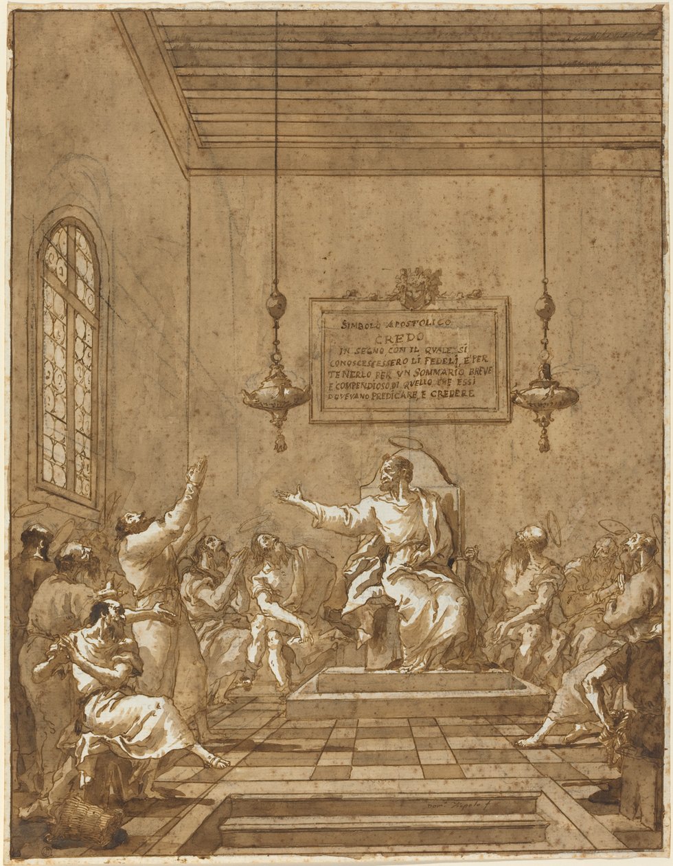 Az Apostoli Hitvallás alkotó: Giovanni Domenico Tiepolo