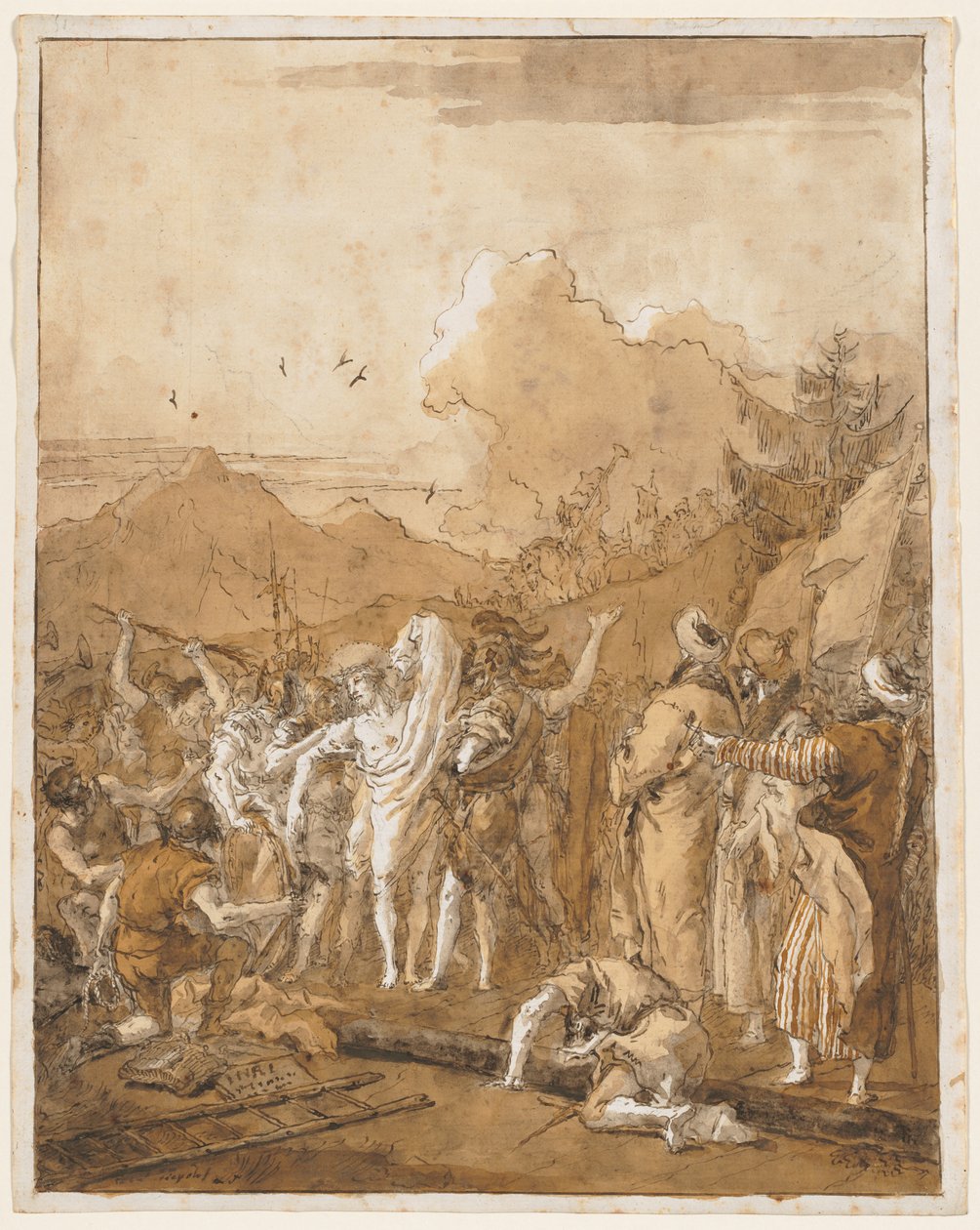 Krisztus levetkőztetése alkotó: Giovanni Domenico Tiepolo