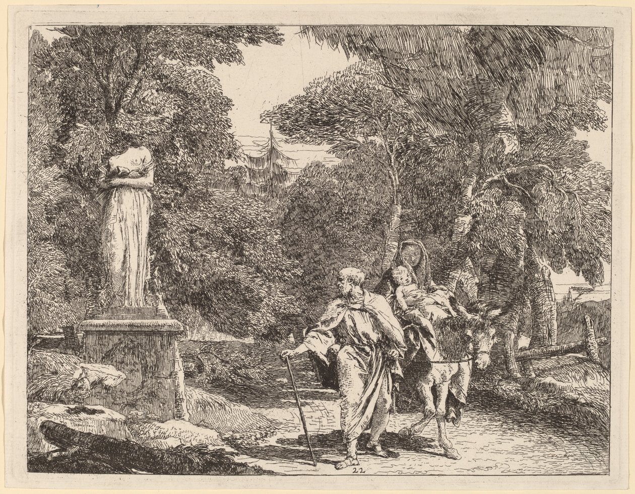 A hulló bálvány epizódja alkotó: Giovanni Domenico Tiepolo
