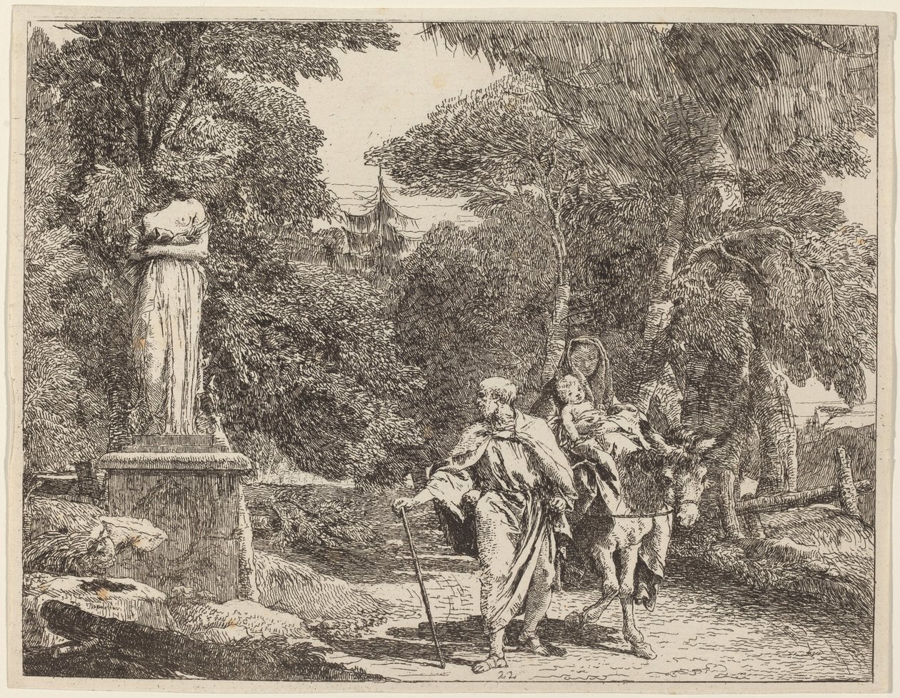 A hulló bálvány epizódja alkotó: Giovanni Domenico Tiepolo