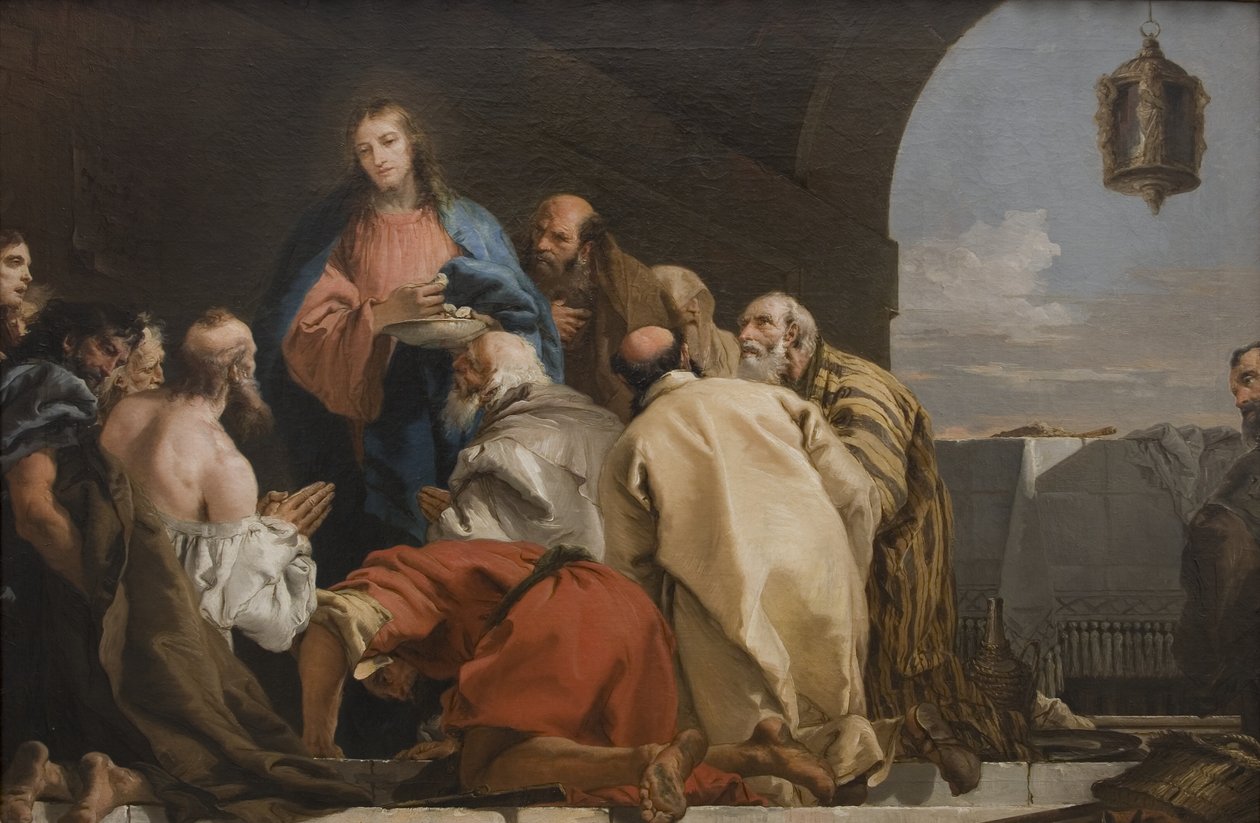 Az Eucharisztia intézménye alkotó: Giovanni Domenico Tiepolo