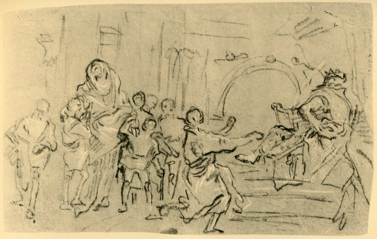 A Makkabeusok anyja Antiochus előtt, 1759, 1928 alkotó: Giovanni Domenico Tiepolo