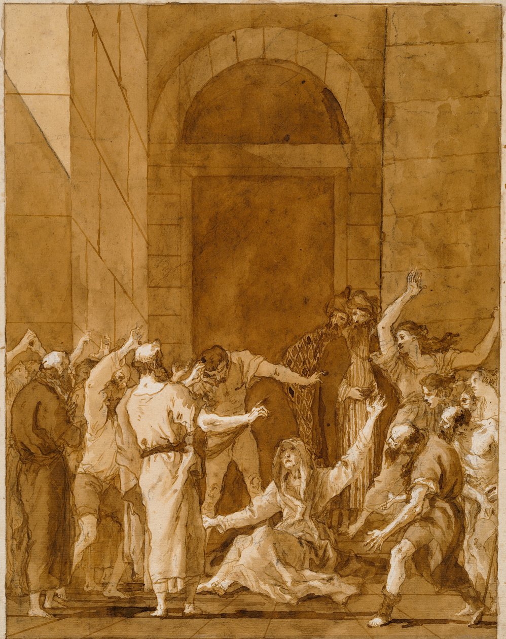 Tabitha felnevelése alkotó: Giovanni Domenico Tiepolo