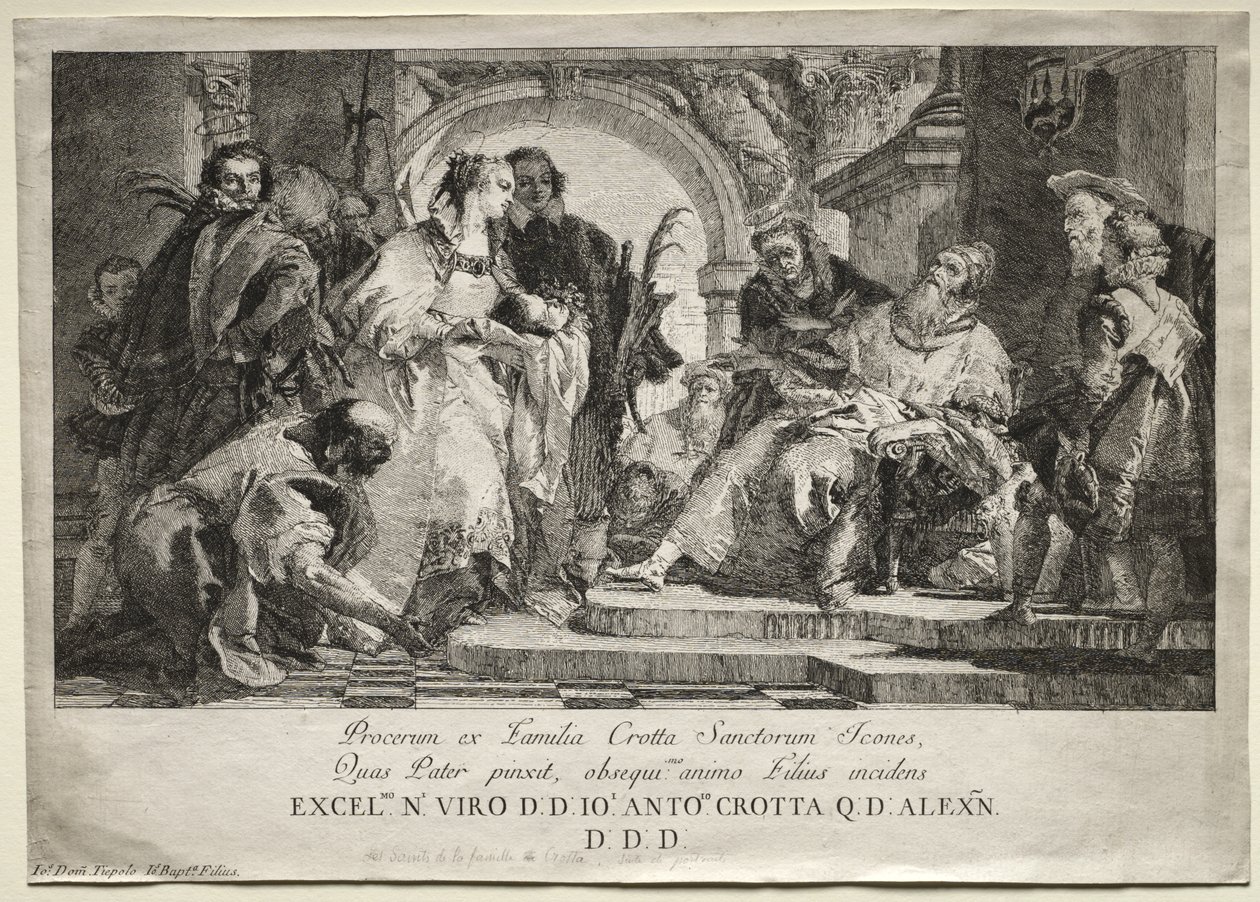A Crotta család szentjei alkotó: Giovanni Domenico Tiepolo