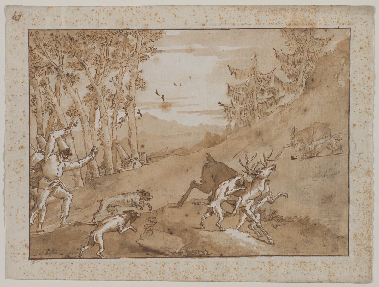 A szarvasvadászat alkotó: Giovanni Domenico Tiepolo