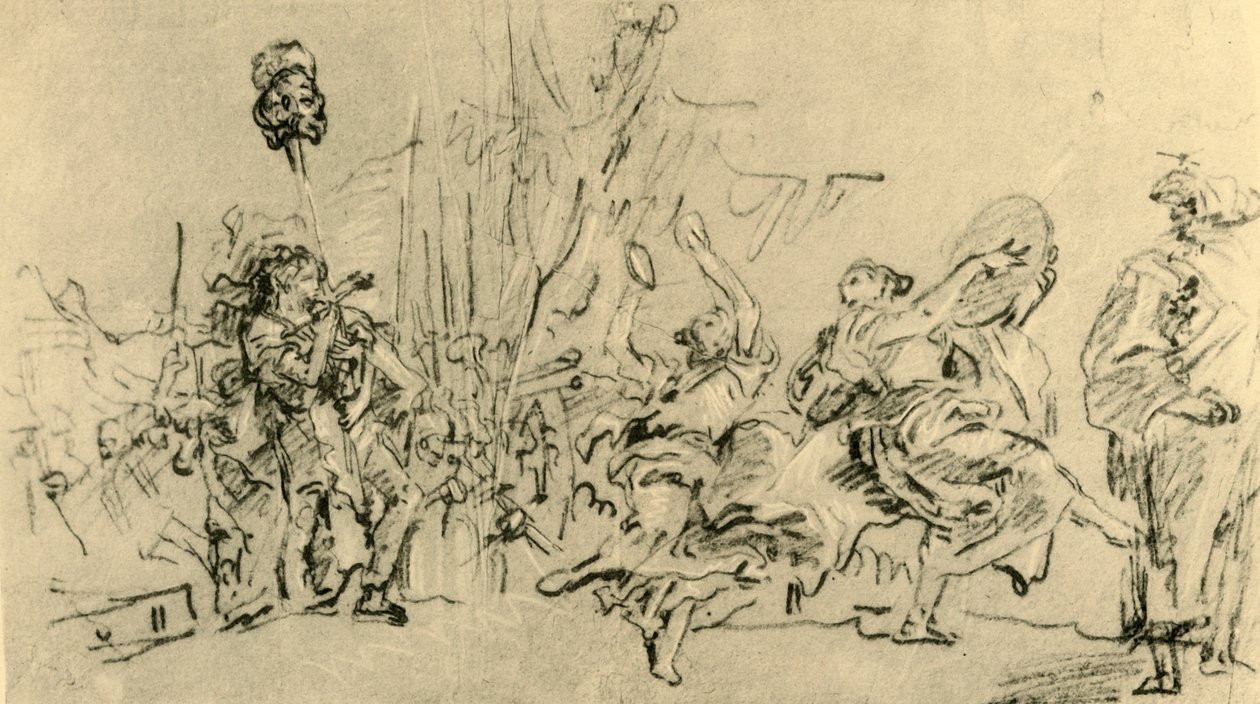 Dávid diadala, 1759, 1928 alkotó: Giovanni Domenico Tiepolo
