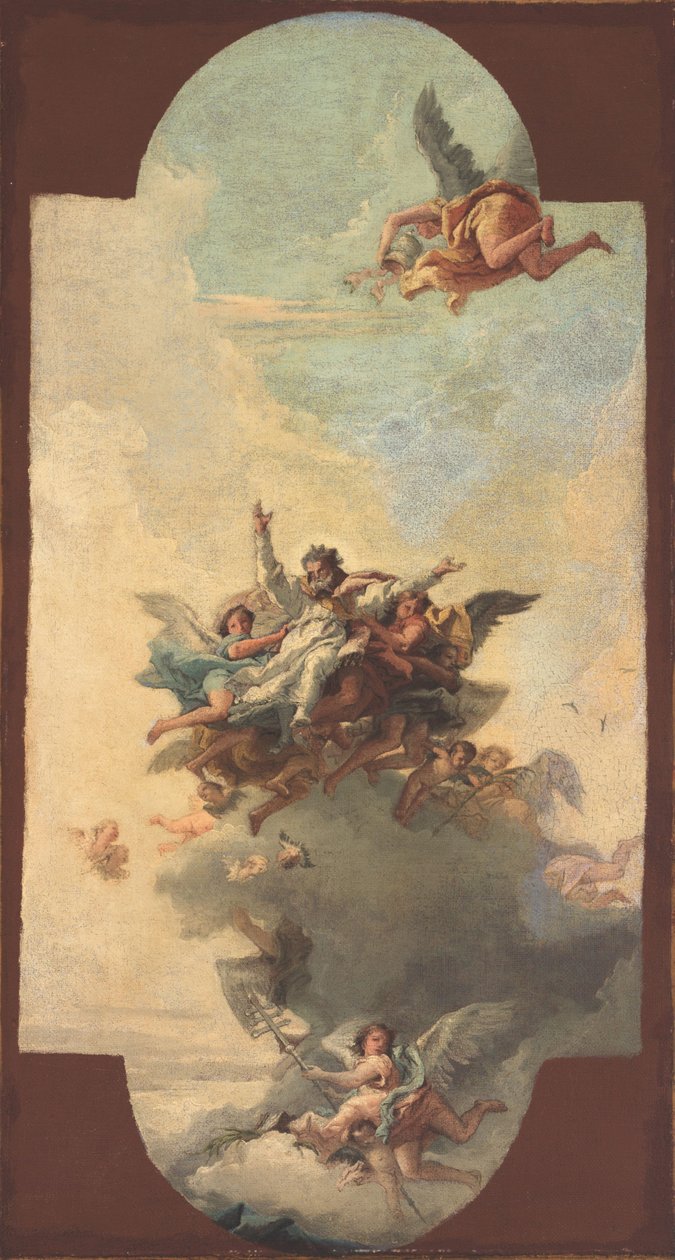 Egy pápa és vértanú apoteózisa alkotó: Giovanni Domenico Tiepolo