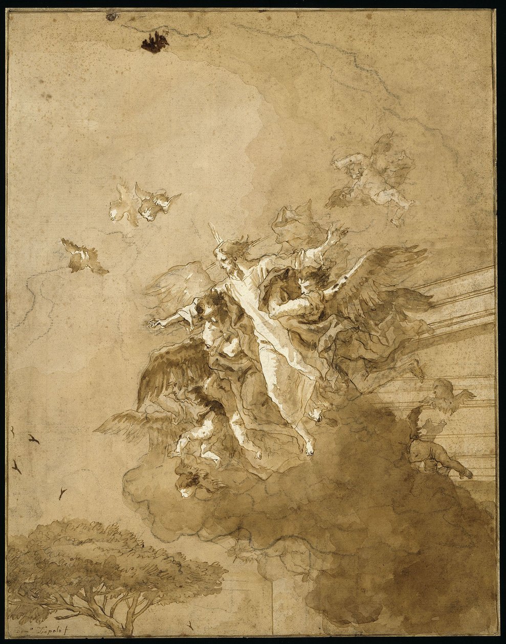 Krisztus feltámadásának diadala alkotó: Giovanni Domenico Tiepolo
