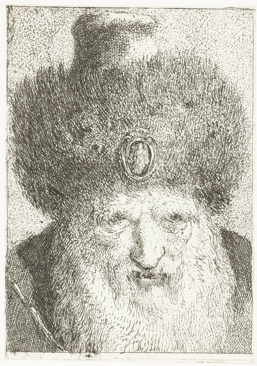 Török férfi prémes sapkával Fejgyűjtemény (sorozat címe) Raccolta di Teste (sorozat címe) alkotó: Giovanni Domenico Tiepolo
